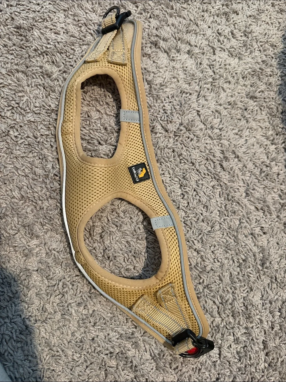 Breathable Tan Harness for small dog